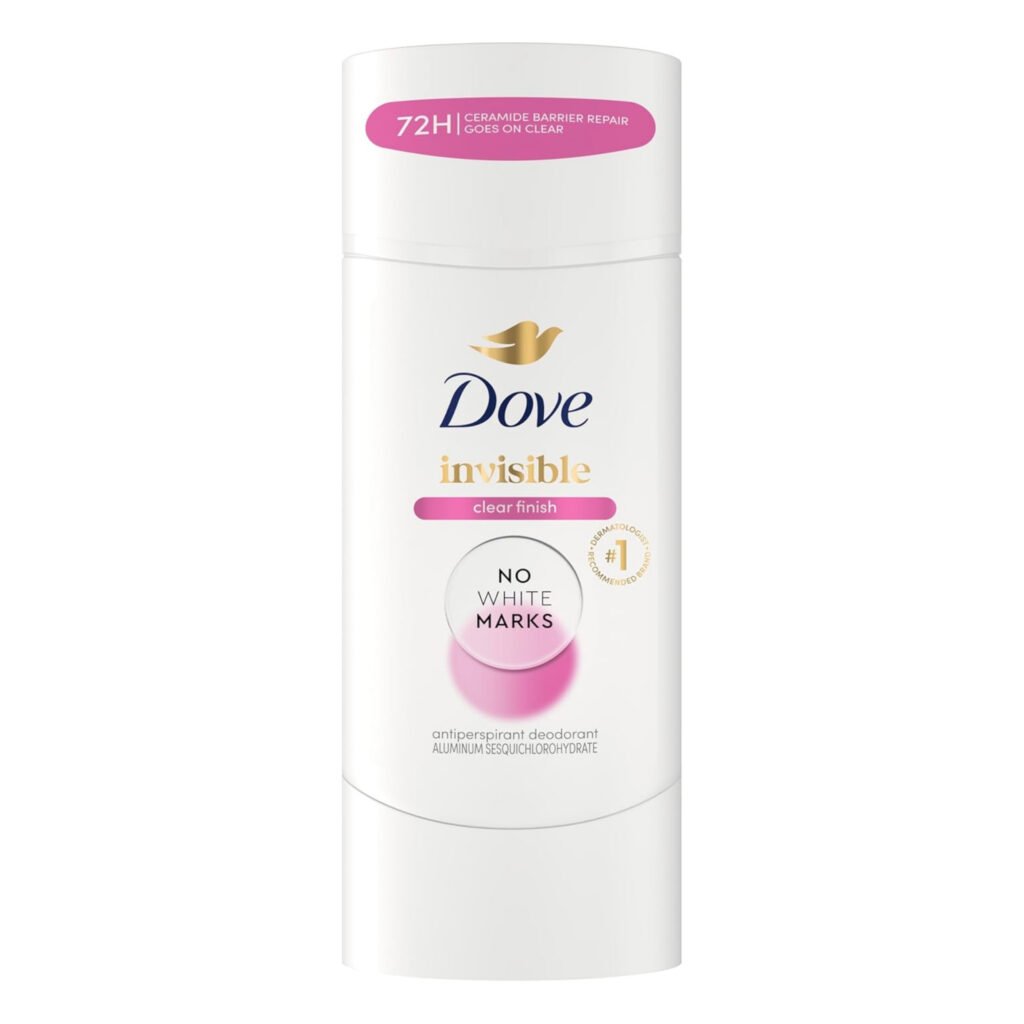 DOVE DESODORANTE ANTITRANSPIRANTE EN BARRA INVISIBLE SIN MARCAS BLANCAS 2.6 OZ