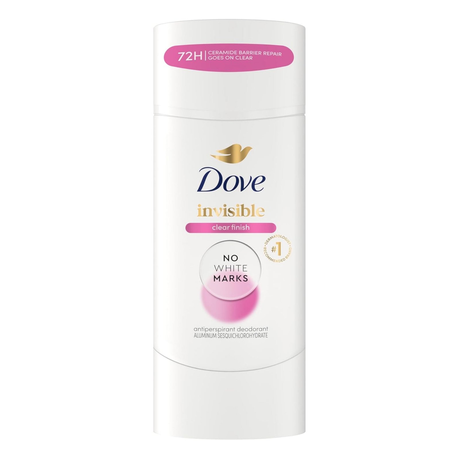DOVE DESODORANTE ANTITRANSPIRANTE EN BARRA INVISIBLE SIN MARCAS BLANCAS 2.6 OZ