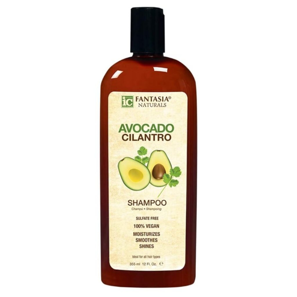 IC FANTASIA NATURALS SHAMPOO HIDRATANTE Y SUAVIZANTE DE CILANTRO DE AGUACATE 12 OZ