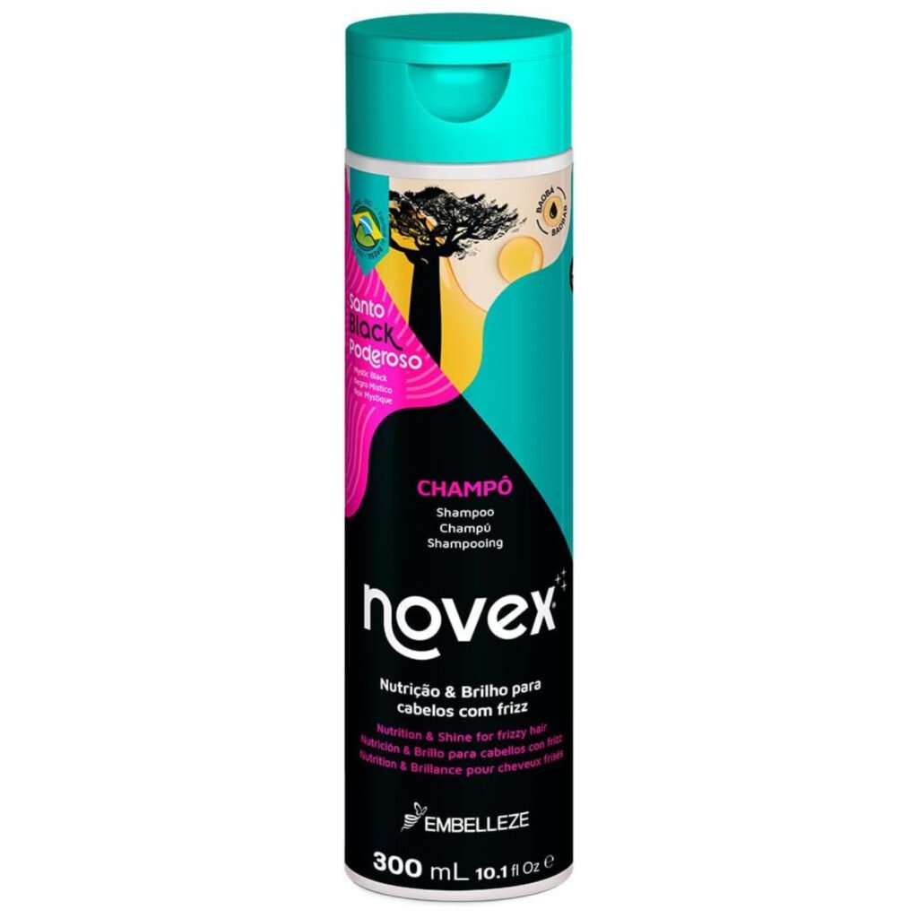 NOVEX SHAMPOO MYSTIC BLACK CON ACEITE DE BAOBAB 300 ML