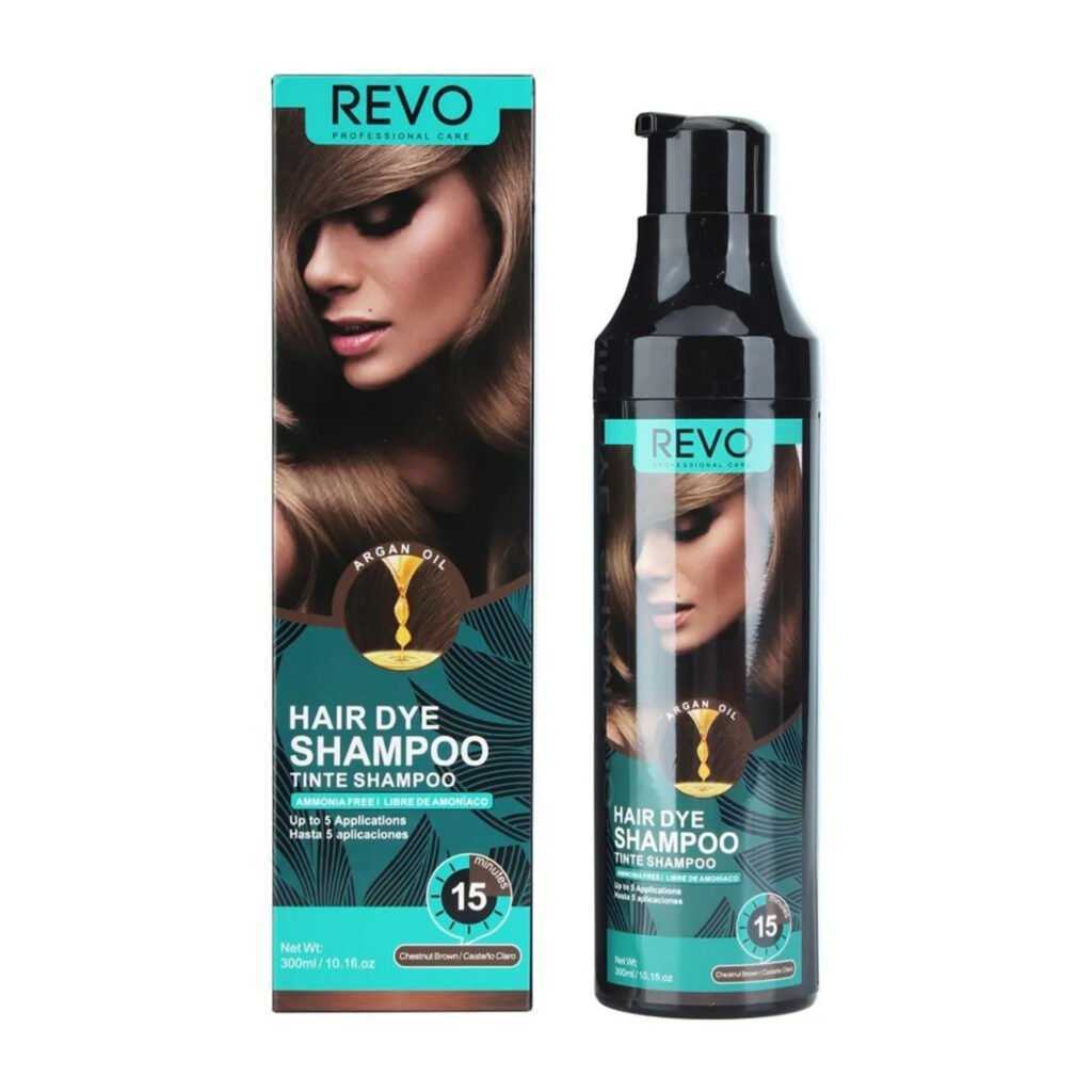 REVO SHAMPOO TINTE CASTAÑO SIN AMONIACO 300 ML