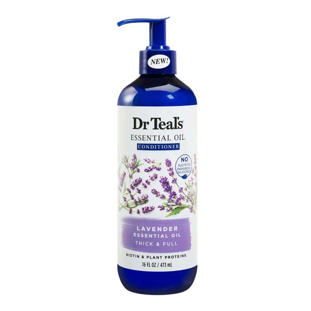 DR TEAL'S ACONDICIONADOR PARA CABELLO GRUESO CON ACEITE DE LAVANDA 16 OZ
