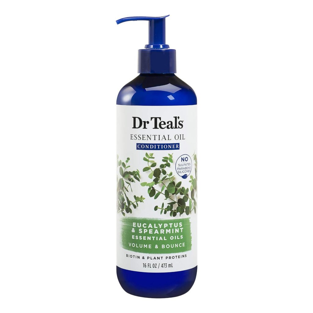 DR TEAL'S ACONDICIONADOR PARA VOLUMEN Y ELASTICIDAD DE EUCALIPTO Y MENTA VERDE 16 OZ