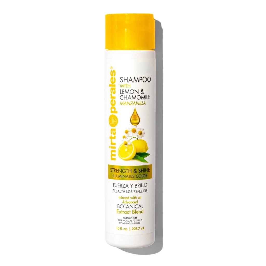 MIRTA DE PERALES SHAMPOO PARA CABELLOS COLOR CLARO DE LIMON Y MANZANILLA 10 OZ