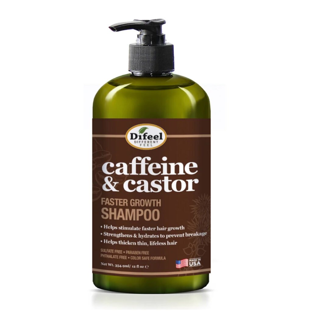 DIFEEL SHAMPOO PARA UN CRECIMIENTO MAS RAPIDO DEL CABELLO CON CAFEINA Y RICINO 12 OZ