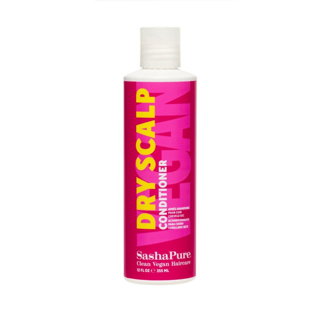 SASHAPURE ACONDICIONADOR PARA CUERO CABELLUDO SECO CUIDADO CAPILAR VEGANO Y LIMPIO 12 OZ