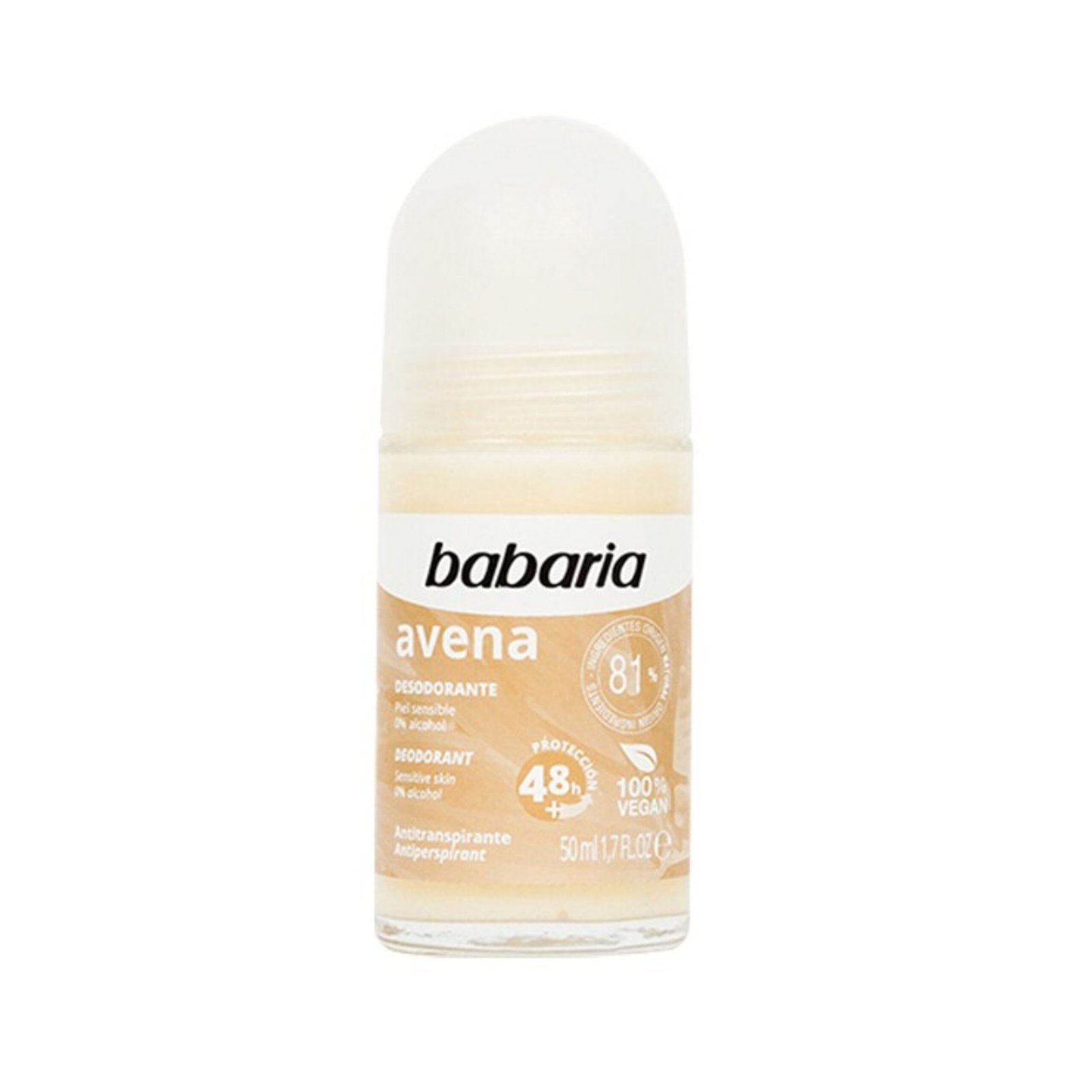 BABARIA DESODORANTE ANTITRANSPIRANTE ROLL ON AVENA 50 ML
