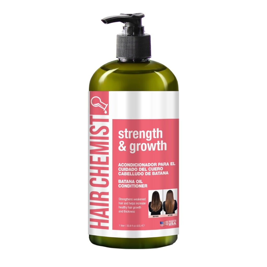 HAIR CHEMIST ACONDICIONADOR FORTALECEDOR Y CRECIMIENTO ACEITE DE BATANA 33.8 OZ
