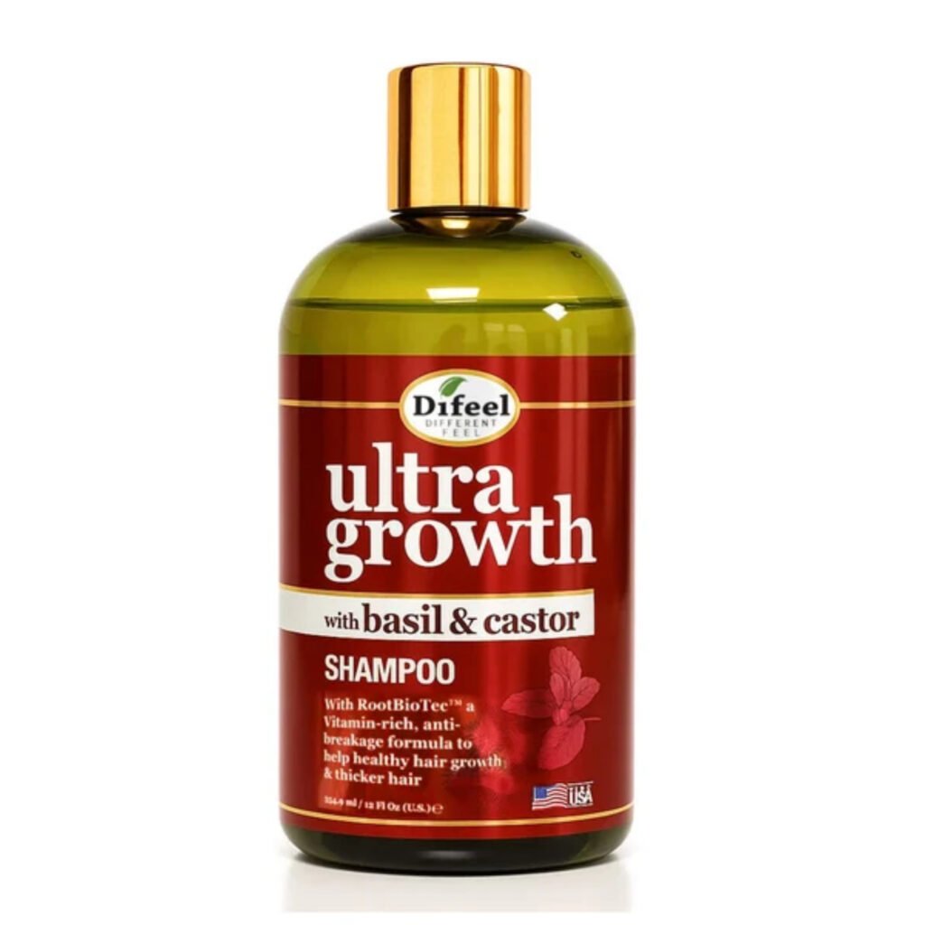 DIFEEL SHAMPOO ULTRA GROWTH CON ALBAHACA Y ACEITE DE RICINO 12 OZ