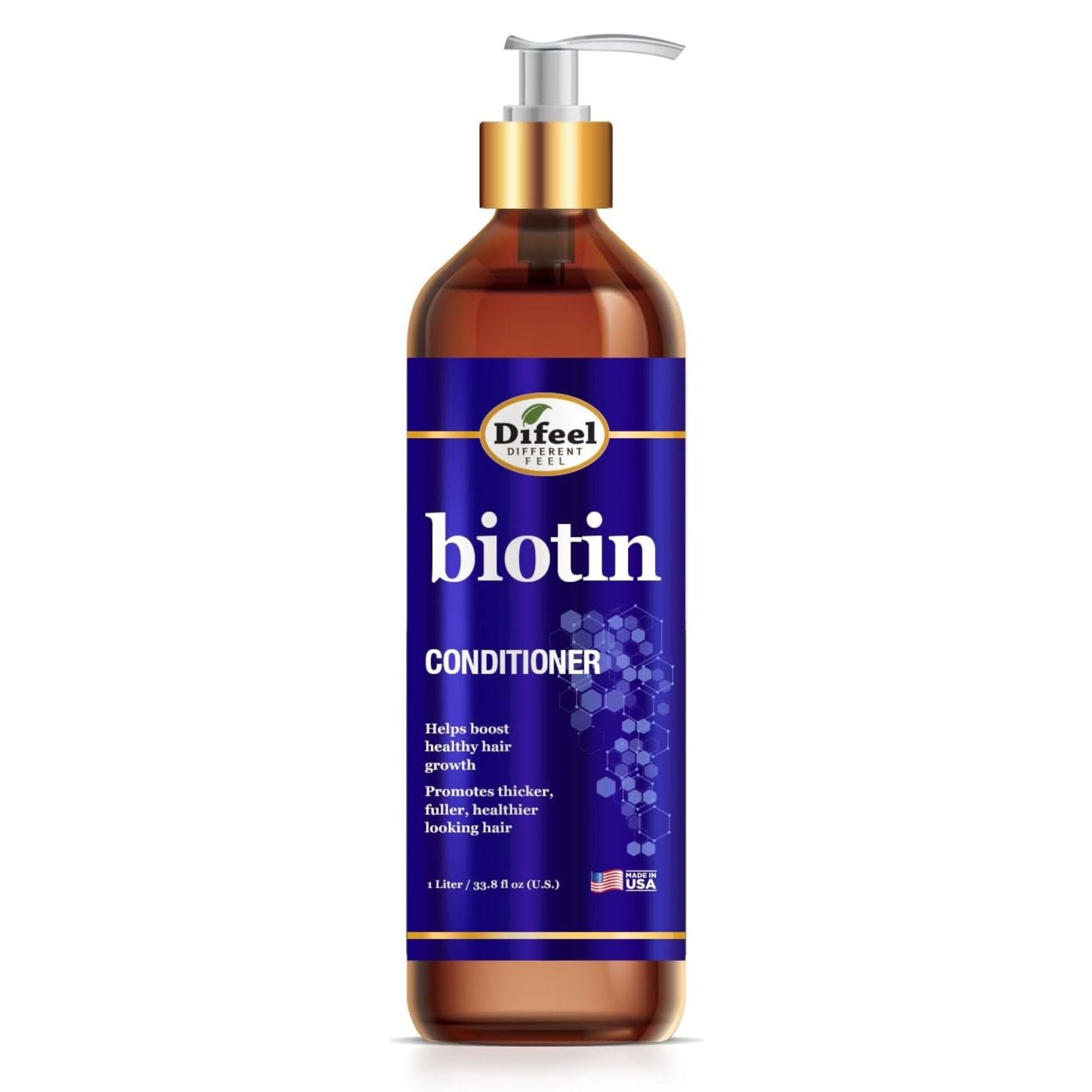 Difeel Acondicionador Fortalecimiento Y Crecimiento Biotina 33.8 Oz