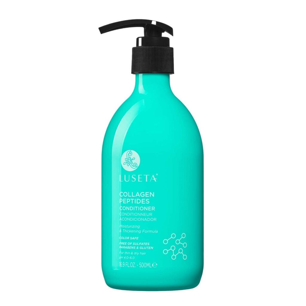 LUSETA ACONDICIONADOR HIDRATANTE Y FORTALECEDOR DE PEPTIDOS DE COLAGENO 16.9 OZ