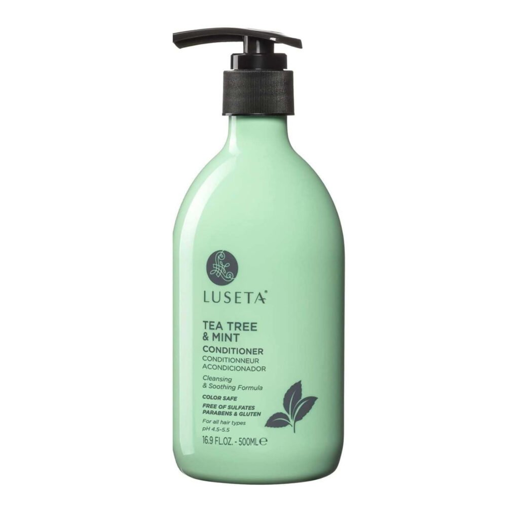LUSETA ACONDICIONADOR ANTICASPA LIMPIADOR Y SUAVIZANTE DE ARBOL DE TE Y MENTA 16.9 OZ