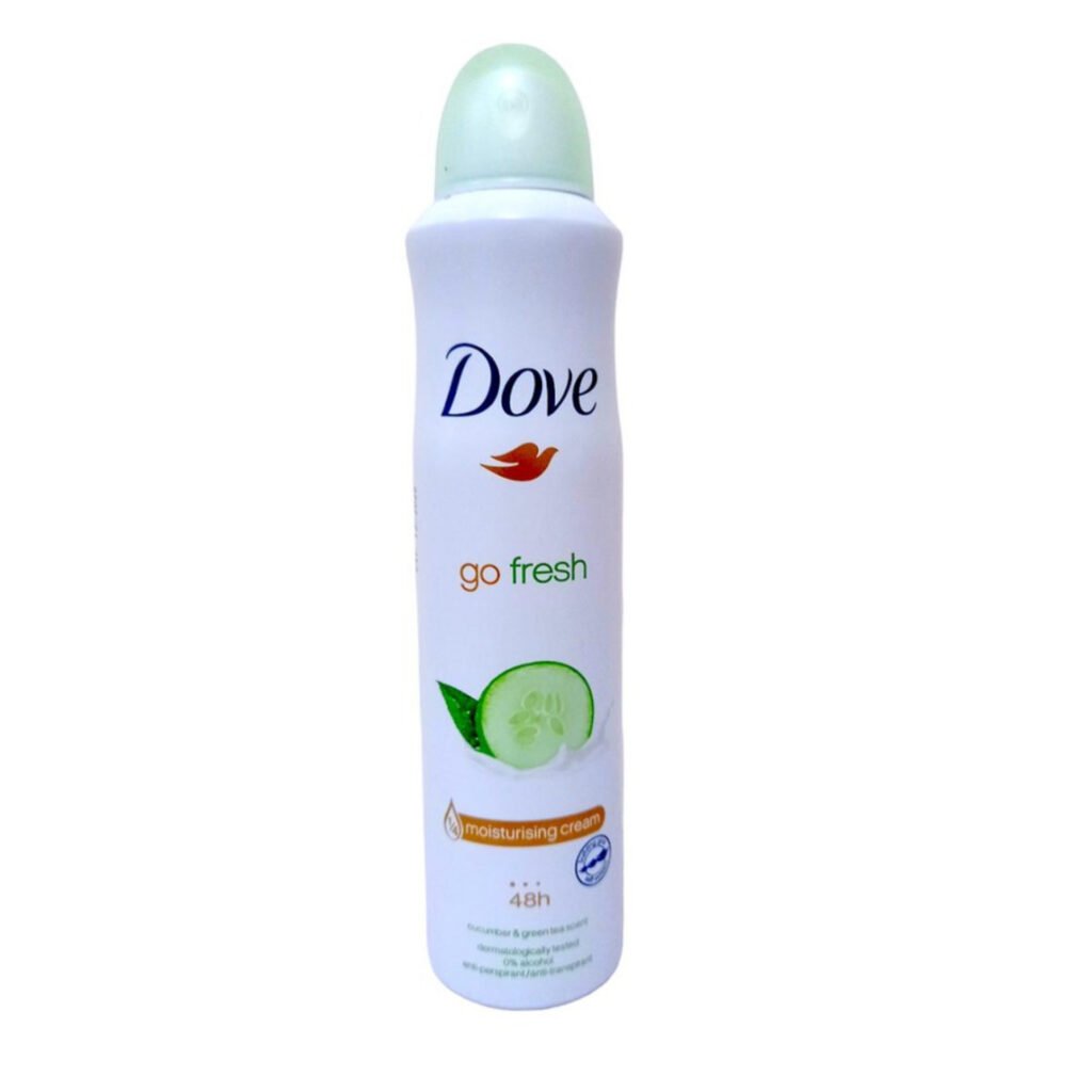 DOVE GO FRESH DESODORANTE SPRAY DE PEPINO Y TE VERDE 250 ML