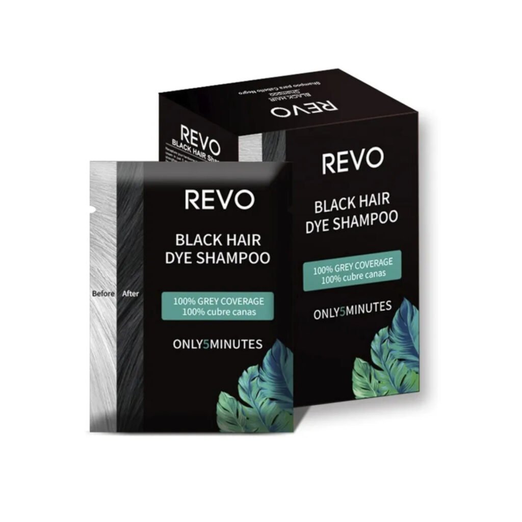 REVO SHAMPOO PARA CABELLO NEGRO COBERTURA DE CANAS 25 ML