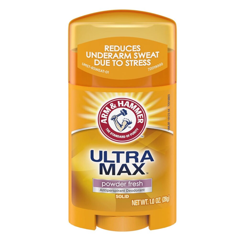 ARM & HAMMER DESODORANTE ANTITRANSPIRANTE SOLIDO ULTRAMAX POWDER FRESH 1 OZ