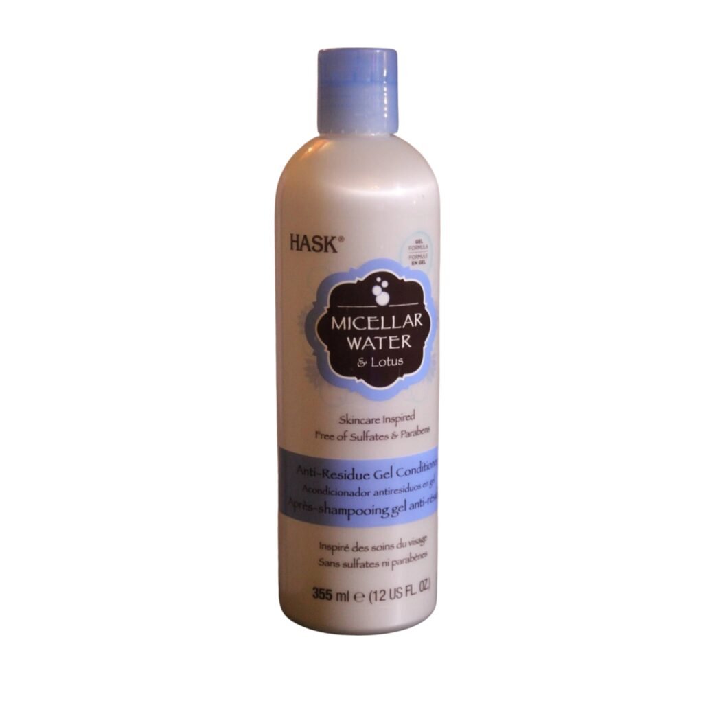 HASK ACONDICIONADOR Y AGUA MICELAR EN GEL CON ANTIRESIDUOS 12 OZ