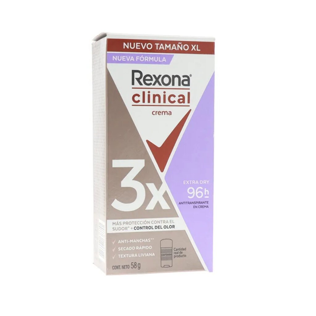 REXONA CLINICAL DESODORANTE EN CREMA EXTRA DRY 58 G