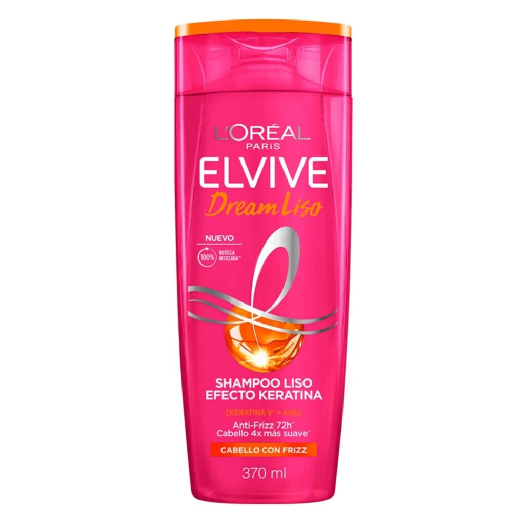 LOREAL ELVIVE SHAMPOO DREAM LISO EFECTO KERATINA 370 ML