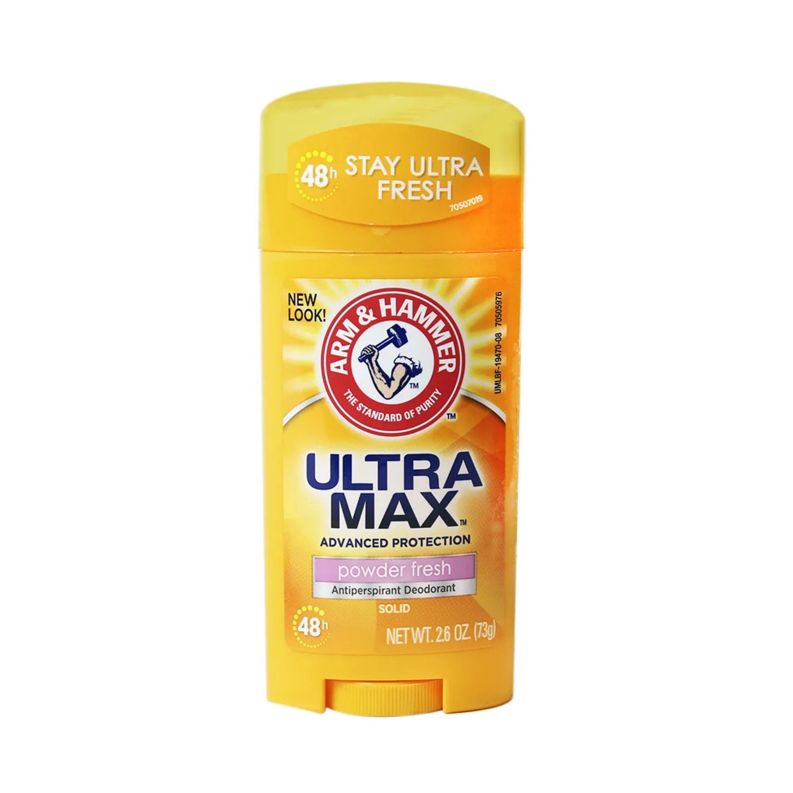 ARM & HAMMER DESODORANTE ANTITRANSPIRANTE SOLIDO ULTRAMAX POWDER FRESH 2.6 OZ