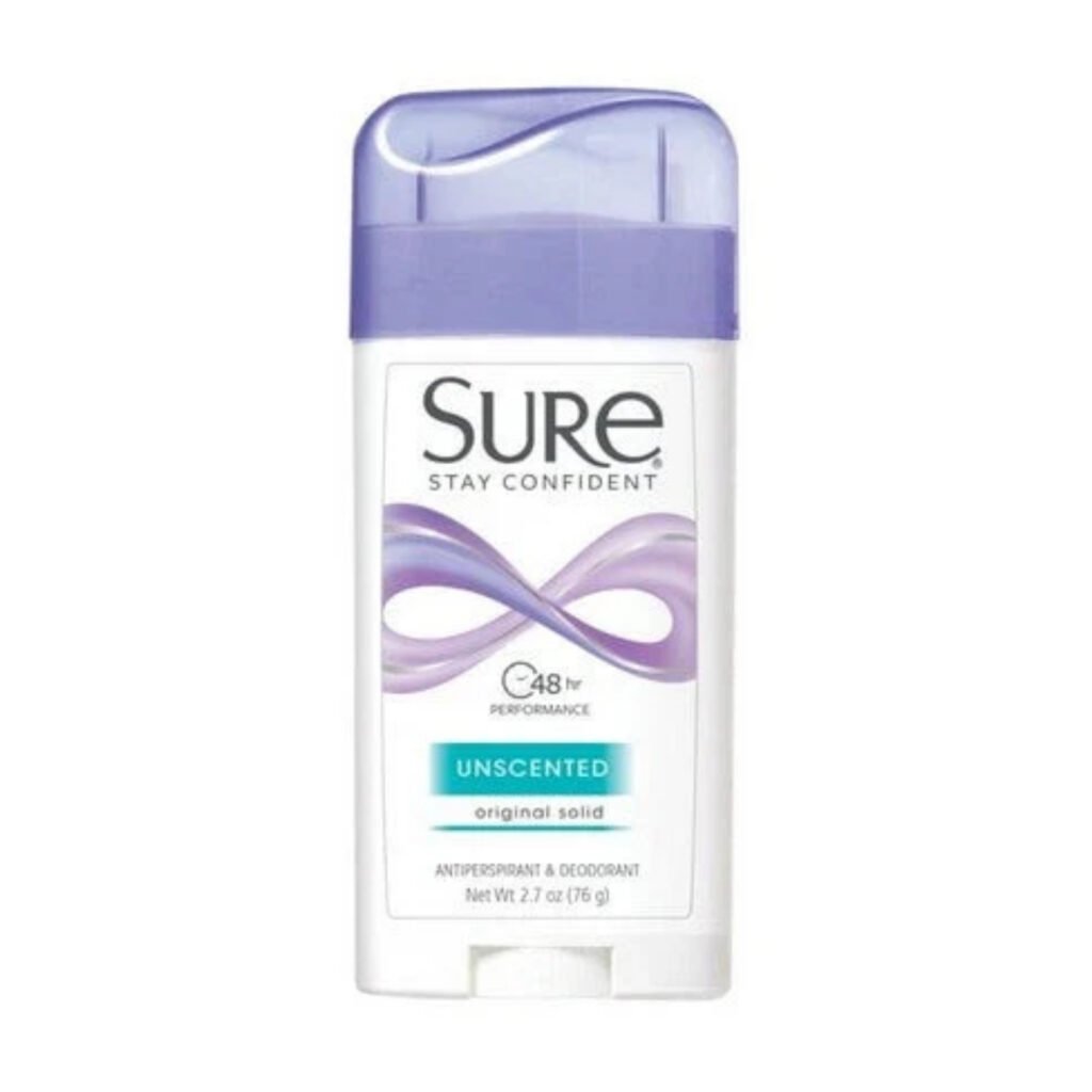 SURE DESODORANTE EN BARRA SIN FRAGANCIA 2.7 OZ