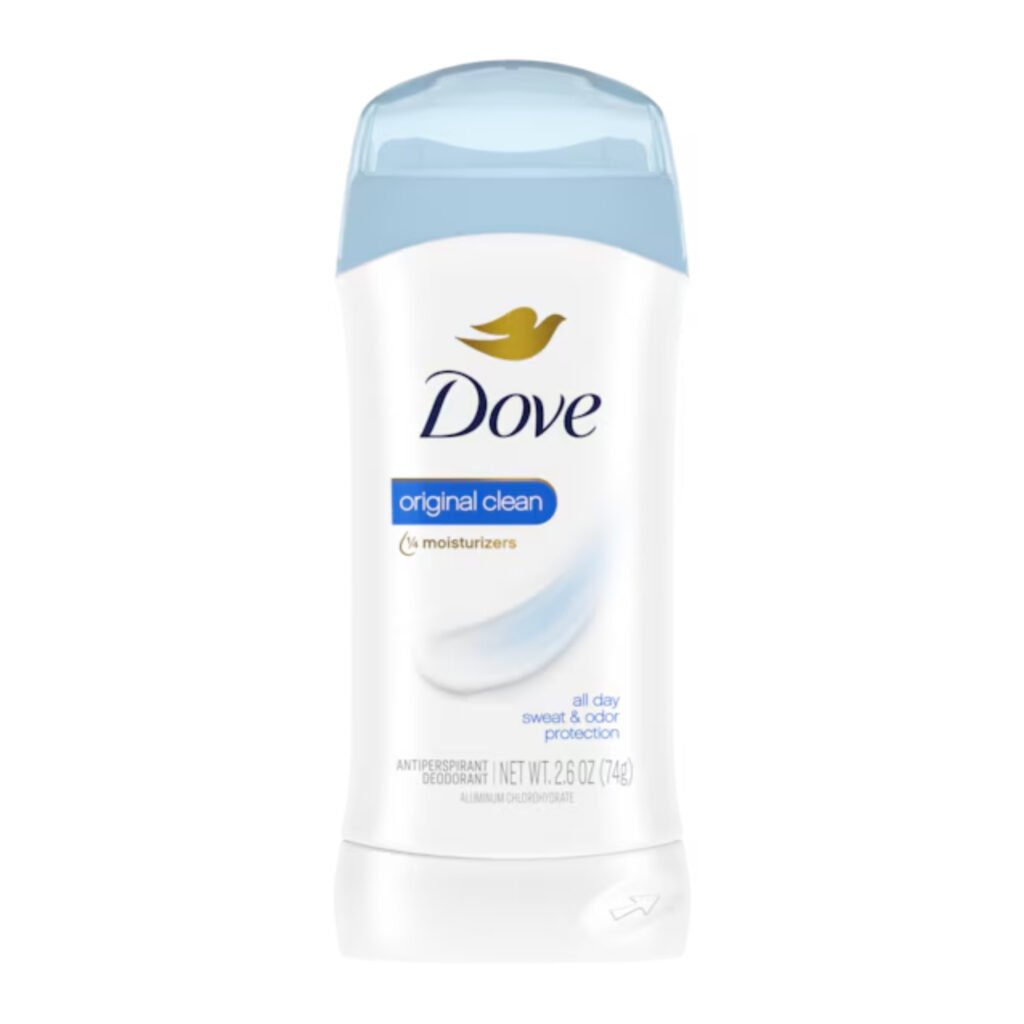 DOVE DESODORANTE ANTITRANSPIRANTE EN BARRA ORIGINAL CLEAN 2.6 OZ