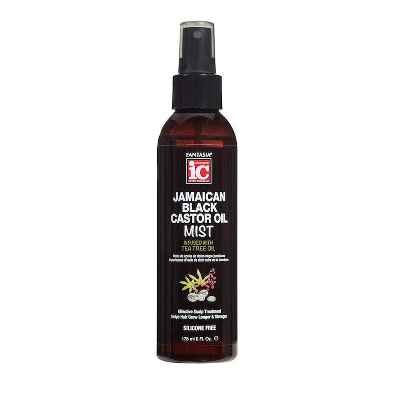 Fantasia Ic Spray Fortalecedor Ricino Negro De Jamaica 6 Oz
