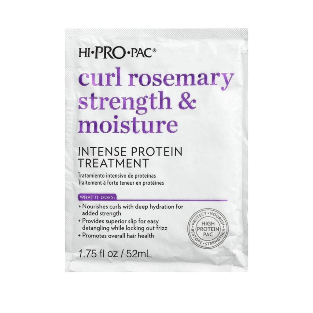Hi-Pro-Pac Tratamiento Fortalecedor Y Hidratante Para Rizos Rosemary Sobre