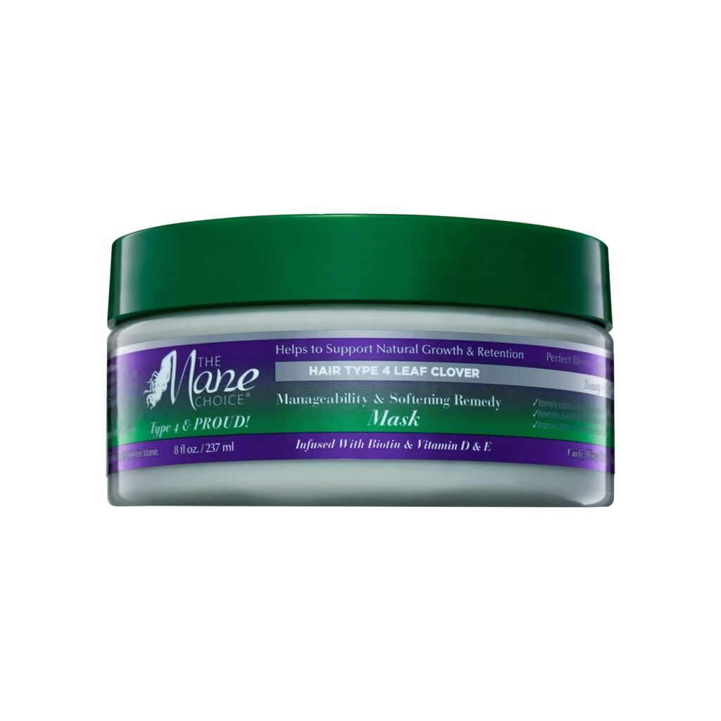 The Mane Choice Mascarilla Para Pelo Rizado Hair Type 4 Leaf Clover 8 Oz