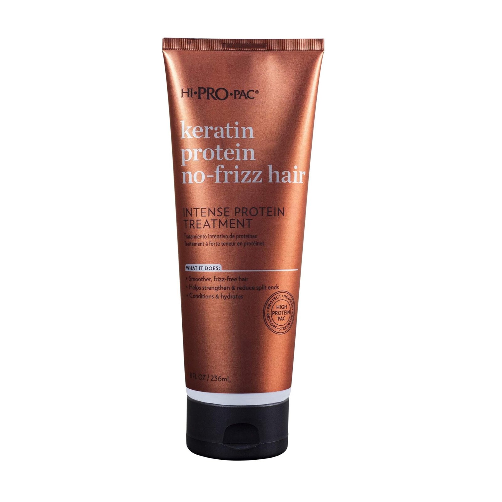 Hi-Pro-Pac Tratamiento No Frizz Hair Keratina 8 Oz