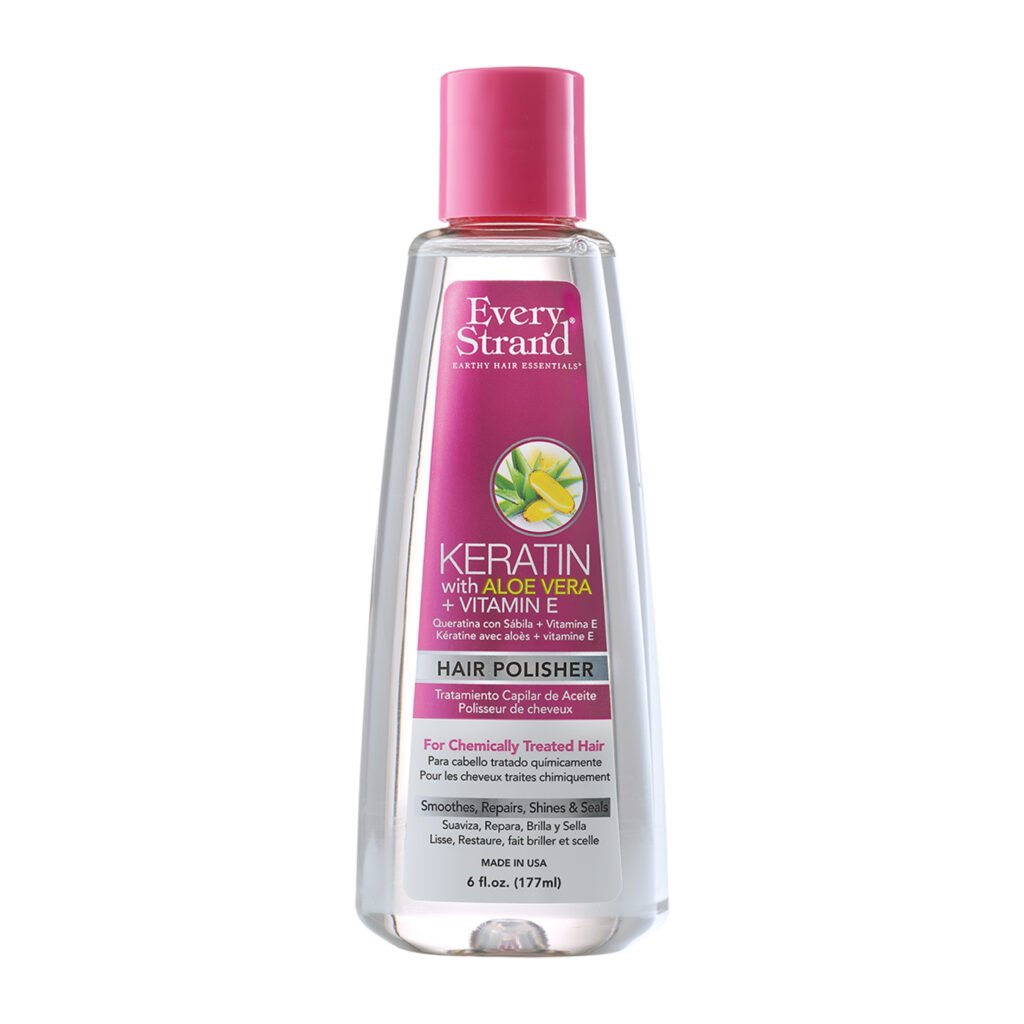 Every Strand Tratamiento De Aceite Para Pelos Tratados Quimicamente Keratina Y Aloe Vera 177 Ml